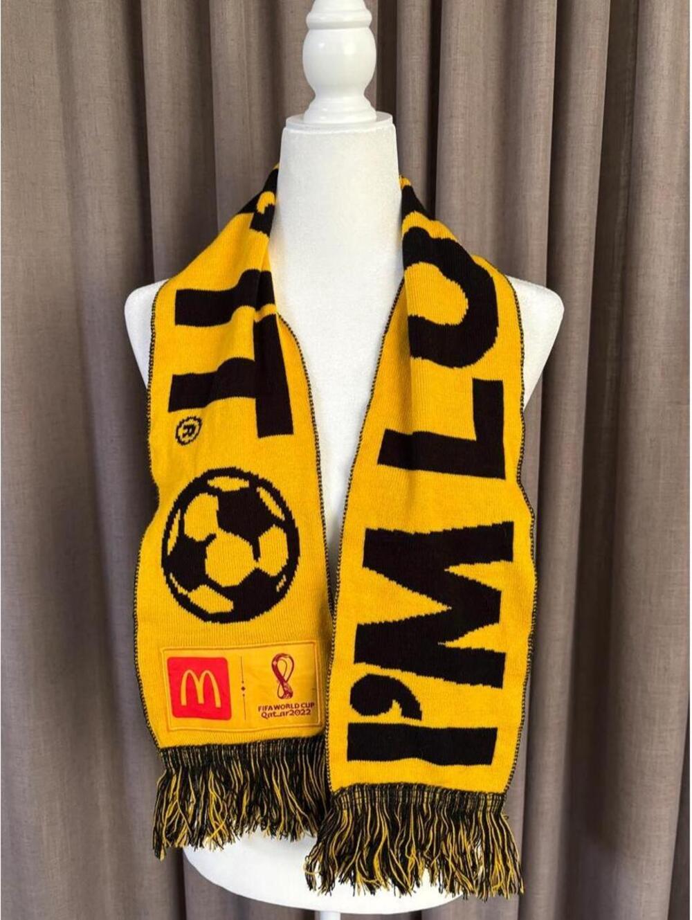 McDonald’s FIFA World Cup Qatar 2022 I’m Lovin’ It Soccer Scarf